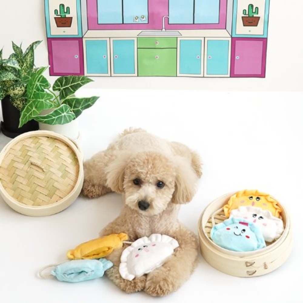 패리스독 손만두스낵포켓토이 강아지장난감